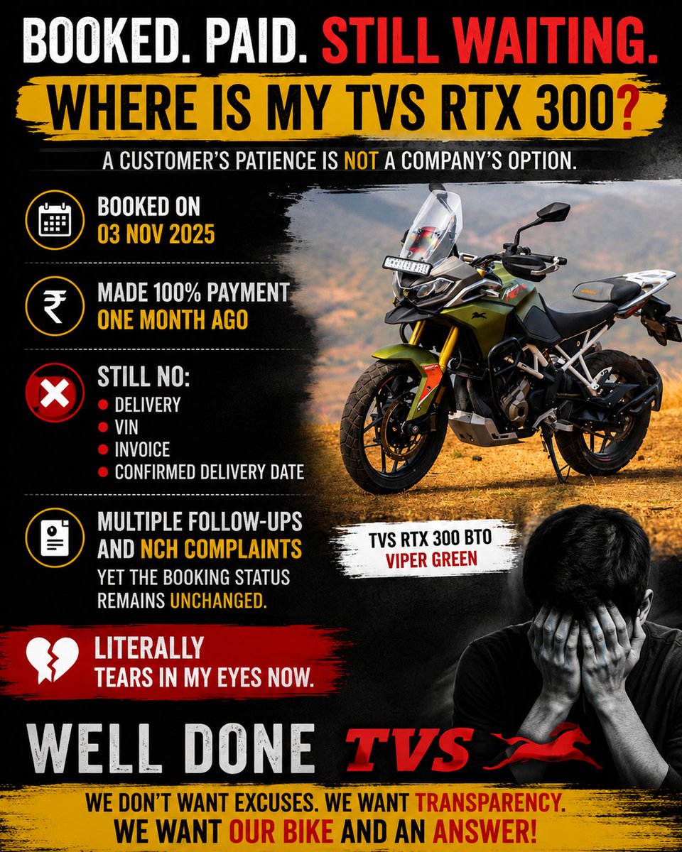 rushikeshnn1's tweet photo. @tvsmotorcompany @TVSApacheSeries https://t.co/QmV8uD7Yh4