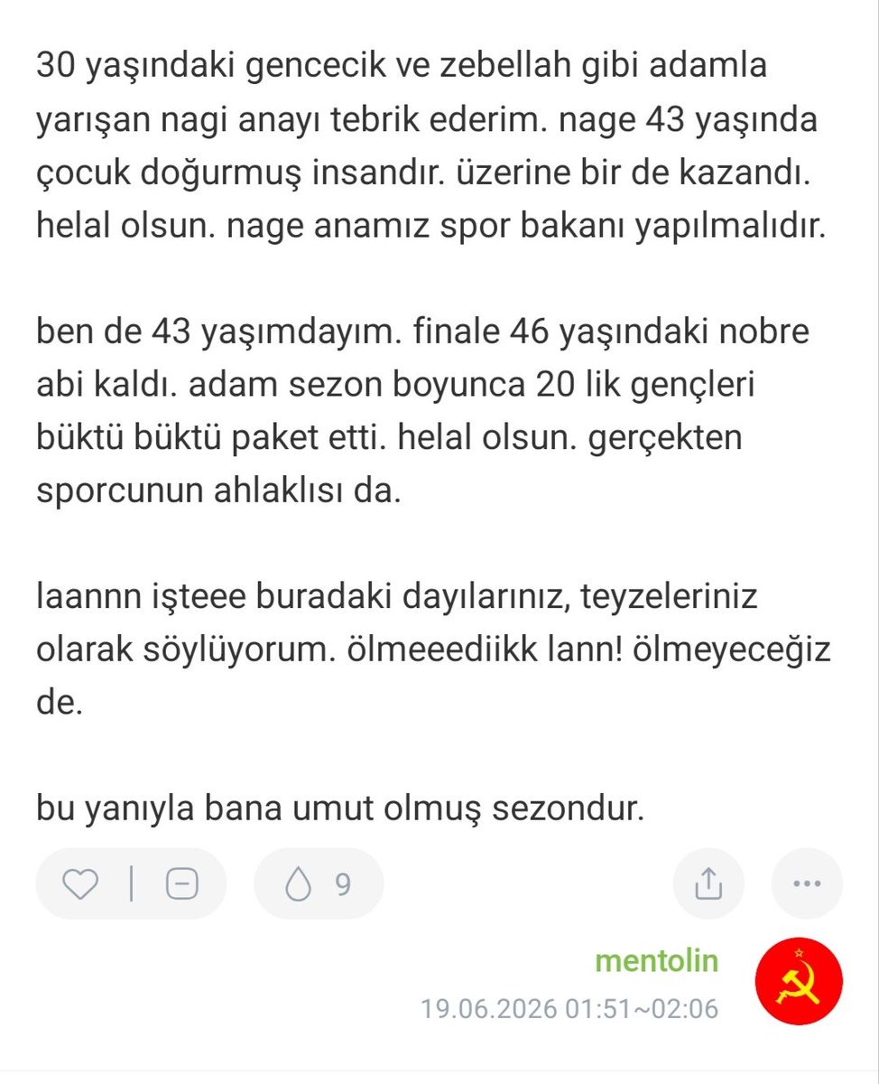 NagiiiNews's tweet photo. Herkese günaydın günaydın günaydın 😅🫶🏻

Final sabahından merhabalar

Mutlu mu olmak istiyorsunuz, sizden ricamdır ekşi sözlük'e gelen bir kaç yorumu okuyun! 
Eminim çok mutlu olacaksınız! 

#Survivor2026 | #NagihanKaradere | #NKFC https://t.co/zsK76c3WfN