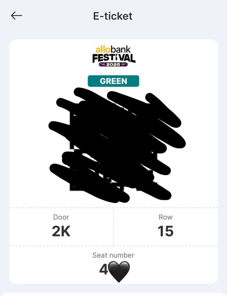 bok_bear's tweet photo. wts / want to sell allobank section green

price 1.400 nett
bisa cos venue 
dikasih surat kuasa + materai

tag. wts allobank cortis tiket allobank section green https://t.co/6XVHeC91DS