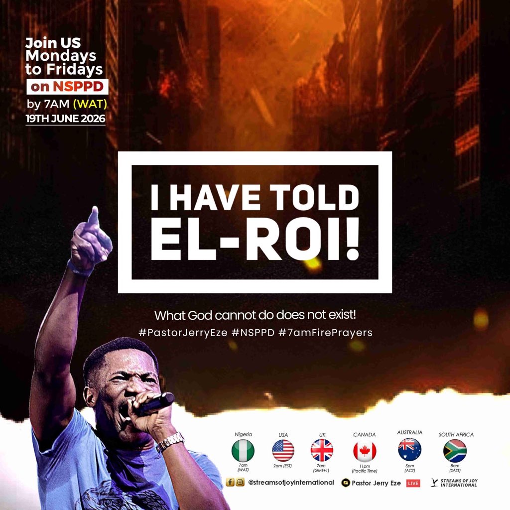 streamsofjoyHQ's tweet photo. NSPPDIANS LET’S DECLARE AND SEE HIGHLIGHTS 👇🏻

Revelation 19:1 
And after these things I heard a great voice of much people in heaven, saying, Alleluia; Salvation, and glory, and honour, and power, unto the Lord our God:

Romans 8:11 
But if the Spirit of him that raised up Jesus from the dead dwell in you, he that raised up Christ from the dead shall also quicken your mortal bodies by his Spirit that dwelleth in you.

2 Corinthians 9:8 
And God [is] able to make all grace abound toward you; that ye, always having all sufficiency in all [things], may abound to every good work:

John 12:28 
Father, glorify thy name. Then came there a voice from heaven, [saying], I have both glorified [it], and will glorify [it] again.

Psalms 106:20 
Thus they changed their glory into the similitude of an ox that eateth grass.

Luke 8:49-50 
While he yet spake, there cometh one from the ruler of the synagogue's [house], saying to him, Thy daughter is dead; trouble not the Master. 
But when Jesus heard [it], he answered him, saying, Fear not: believe only, and she shall be made whole.

Psalms 92:12 
The righteous shall flourish like the palm tree: he shall grow like a cedar in Lebanon

Psalms 57:8 
Awake up, my glory; awake, psaltery and harp: I [myself] will awake early..

Philippians 1:20 
According to my earnest expectation and [my] hope, that in nothing I shall be ashamed, but [that] with all boldness, as always, [so] now also Christ shall be magnified in my body, whether [it be] by life, or by death.

Ezekiel 37:1
 The hand of the LORD was upon me, and carried me out in the spirit of the LORD, and set me down in the midst of the valley which [was] full of bones,

Joel 2:28
 And it shall come to pass afterward, [that] I will pour out my spirit upon all flesh; and your sons and your daughters shall prophesy, your old men shall dream dreams, your young men shall see visions:

Isaiah 32:15 
Until the spirit be poured upon us from on high, and the wilderness be a fruitful field, and the fruitful field be counted for a forest.

John 11:4 
When Jesus heard [that], he said, This sickness is not unto death, but for the glory of God, that the Son of God might be glorified thereby.