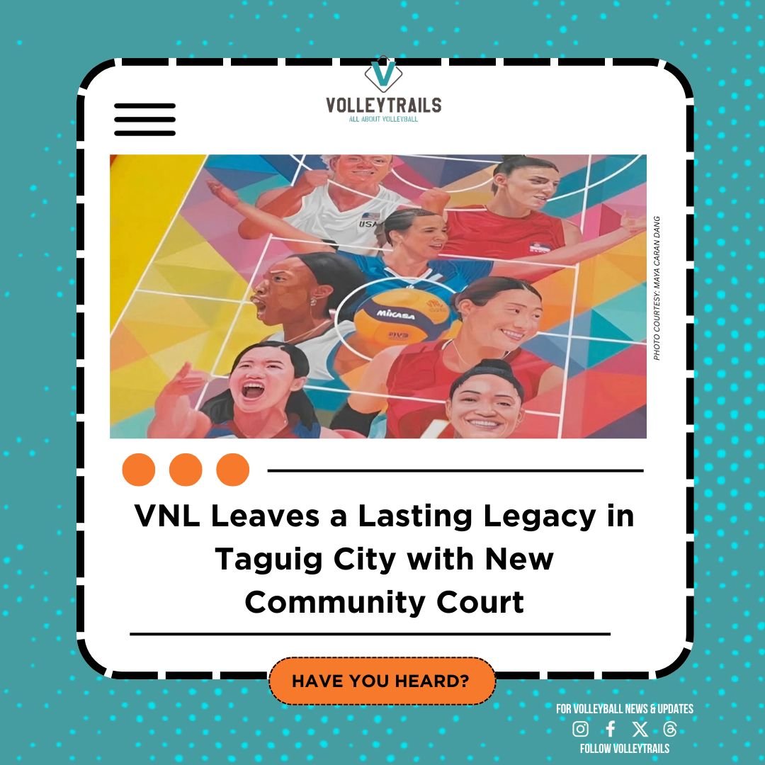 volleytrails's tweet photo. LOOK: 👀 

The VNL Legacy Court was officially inaugurated in 🇵🇭 Taguig City, bringing together some of the biggest names in international volleyball as part of the Volleyball Nations League's legacy initiative.

Made possible by Maya 100, the project aims to inspire the next generation of volleyball players and leave a lasting legacy for the sport in the Philippines. 

Volleyball stars present at the inauguration included:
🇺🇸 Jordyn Poulter
🇷🇸 Tijana Bošković
🇨🇿 Helena Grozer
🇮🇹 Paola Egonu
🇯🇵 Mayu Ishikawa
🇩🇴 Brenda Castillo
🇵🇭 Jia De Guzman

#VNL2026 #Volleybal #AlasPilipinas
📸 Maya 100