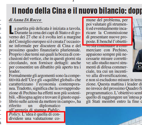 durezzadelviver's tweet photo. La Cina sta sbaragliando l'Europa su tutti i mercati, ma i sagaci cari leader a Bruxelles devono "condividere una valutazione comune per valutare gli strumenti ed eventualmente incaricare la Commissione di presentare proposte". E questa è solo l'idea.
Ma dove cazzo vogliamo andare.