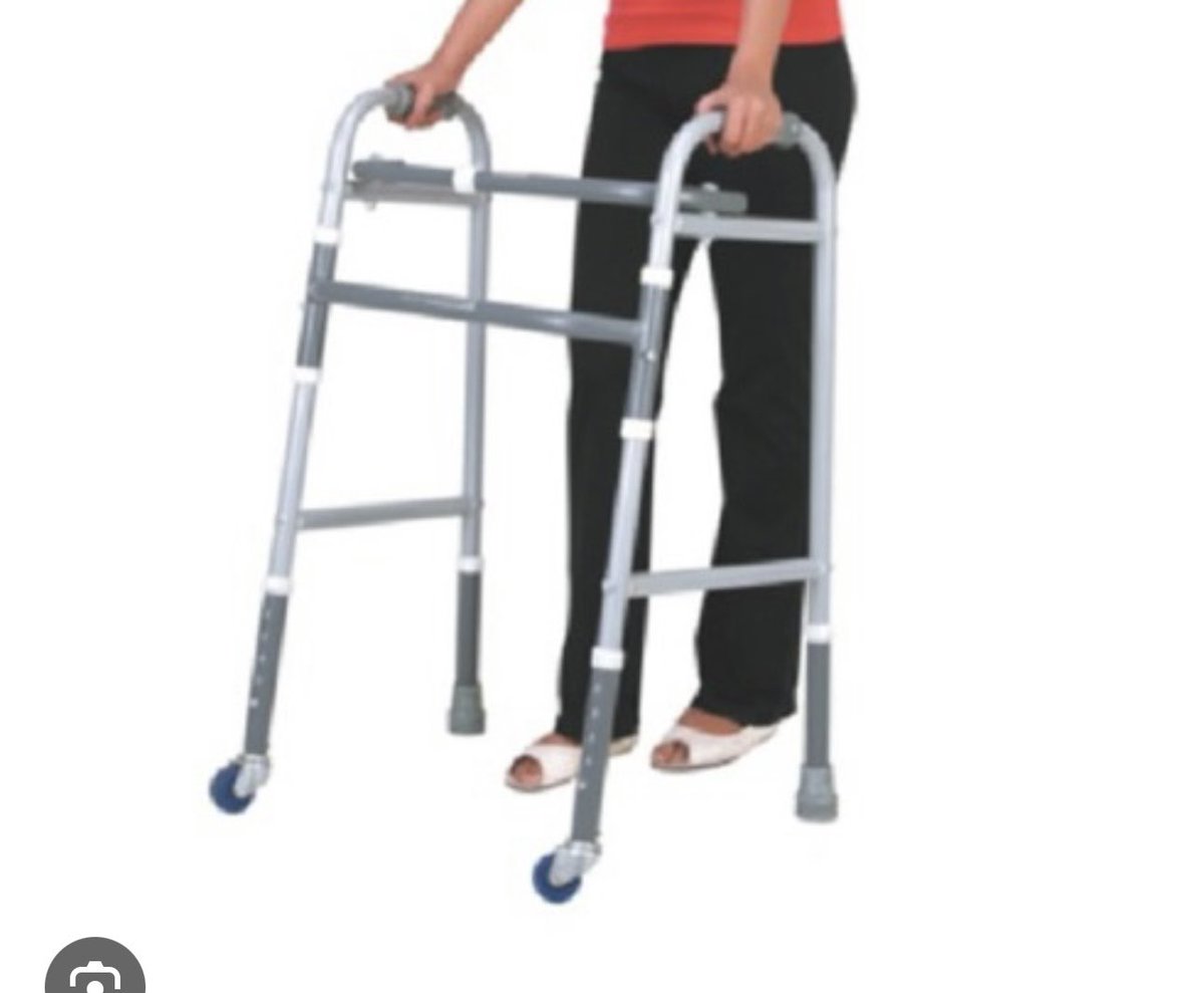 AAgather's tweet photo. A few days ago, I received a call. Someone saw Sam Mugumya at the dungeon in Entebbe that he is being held in illegally, for almost a year now. He uses a walker that looks like the picture below. The information corroborates what @NUP_Ug supporter Asiku Raymond, who was held in the same dungeon, said early this year after his release. Raymond said he saw Sam and he couldn’t walk (you can watch the video). They crippled Sam and have also refused to release him for him to get the medical care he needs and the love and support of his family. His 82 year old mother has been living in anguish. #EndAbductionsUg #StopImpunity #FreeSamMugumya #FreeTabz