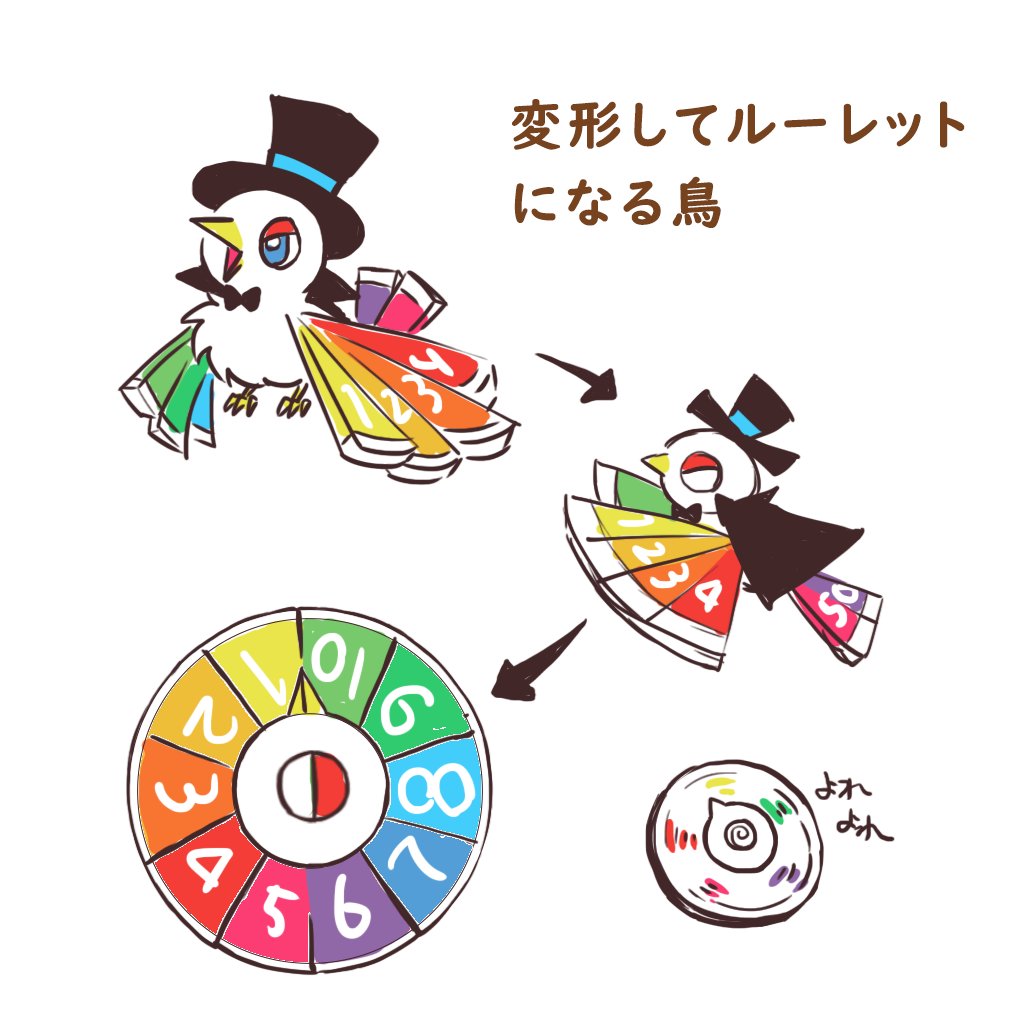 OkameMiko_15's tweet photo. 昔デザインした人生ゲームのルーレットの鳥出てきた https://t.co/i8rfHWnaQX