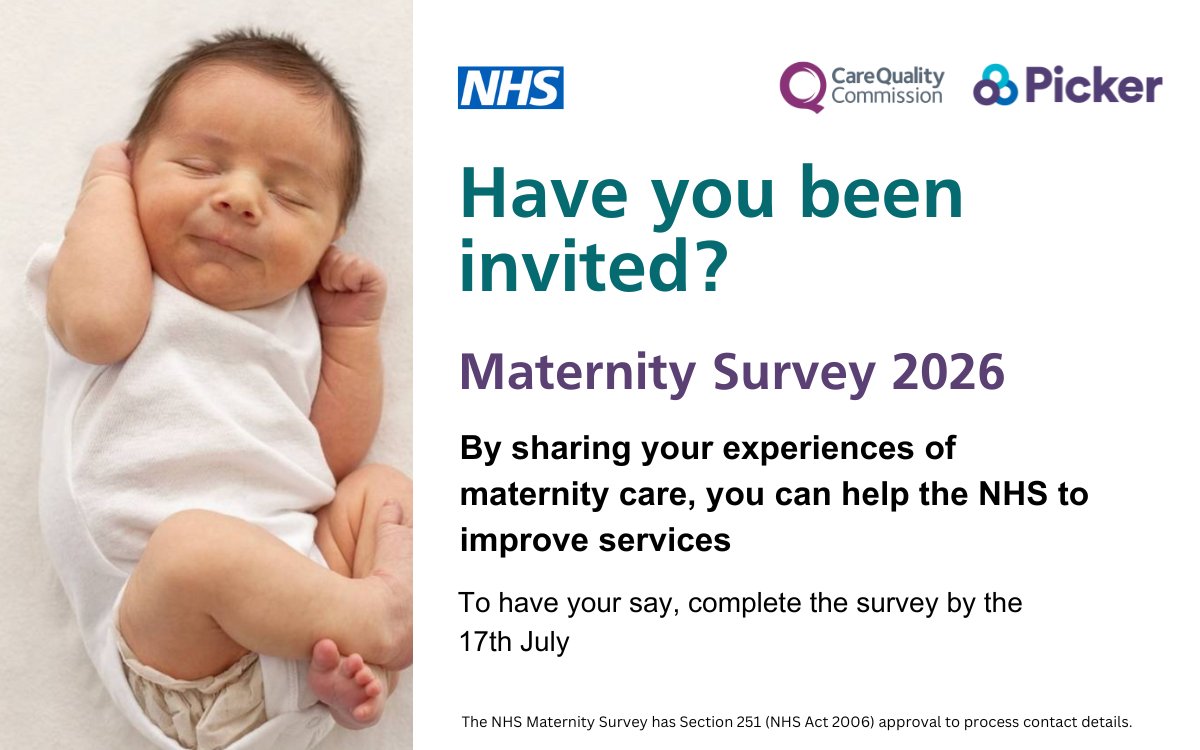 MSEHospitals's tweet photo. If you used our maternity services in February, you might soon get a survey from the CQC asking about your care. Please fill it in to help us understand how we are doing. https://t.co/cRb5Oj9Hzp