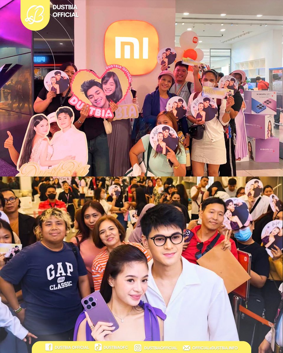 dusbiofc's tweet photo. 𝗫𝗜𝗔𝗢𝗠𝗜 𝗗𝗔𝗬 𝗪𝗜𝗧𝗛 𝗗𝗨𝗦𝗧𝗕𝗜𝗔

A day of smiles, memories, and meaningful moments as #Xiaomi17TSeries pre-order customers got to claim their devices and meet 𝗗𝘂𝘀𝘁𝗶𝗻 𝗮𝗻𝗱 𝗕𝗶𝗮𝗻𝗰𝗮.

Thank you, @Xiaomi_PH, for trusting 𝗗𝘂𝘀𝘁𝗕𝗶𝗮 and making this event possible. And to all the 𝗖𝗵𝗲𝗳𝗳𝗶𝗲𝘀 and supporters who showed up today, thank you for always supporting 𝗗𝘂𝘀𝘁𝗶𝗻 𝗮𝗻𝗱 𝗕𝗶𝗮𝗻𝗰𝗮, in all ways, always. 💛
