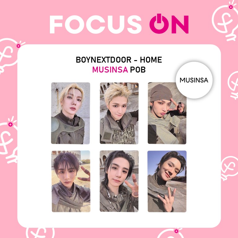 FocusON_kor's tweet photo. 📦  #BOYNEXTDOOR 1st Studio Album 『 HOME 』 在庫あり！

▶️ MUSINSA 先行予約特典 付きのアルバムがついに入荷！💗 

🔗 Qoo10 注文リンク
👉https://t.co/9sKVHo64Hg 

 即発送対応しております🛻💨💨 

#BOYNEXTDOOR #보이넥스트도어 #BND #HOME #보넥도 #똑똑똑 #VIRAL #SUNGHO #RIWOO #JAEHYUN #TAESAN #LEEHAN #WOONHAK #태산 #재현 #이한 #운학 #리우 #성호 #ソンホ #リウ #ジェヒョン #テサン #イハン #ウナク