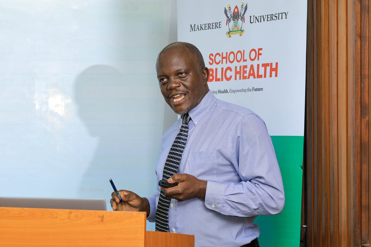 MakSPH's tweet photo. Professor Nawangwe commended MakSPH for its contributions to graduate training, research, innovation, and public health impact, noting that the engagement enabled University Management to learn from the School's experiences and identify opportunities to strengthen its continued growth and contribution to Makerere University's research-led agenda.

The engagement offered an opportunity to reflect on MakSPH's seven decades of public health leadership. The School offers 12 programmes, enrolls more than 1,000 students annually, 85 per cent of whom are graduate students, and produces over 350 peer-reviewed publications annually. 

Its work extends to more than 35 African countries through South-South collaboration and enduring partnerships with the North, alongside longstanding engagements with bilateral and multilateral agencies and global philanthropies, helping shape public health policy, practice, and leadership in Uganda and beyond.