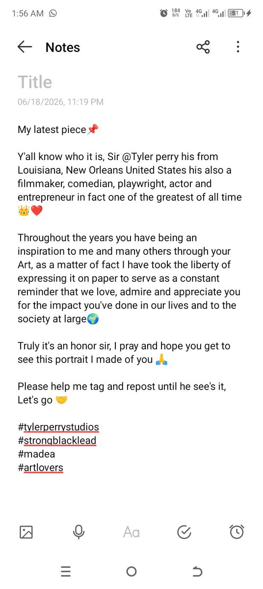 DiceJme's tweet photo. My latest piece📌

Y'all know who it is, Sir @tylerperry his from Louisiana, New Orleans United States his also a filmmaker, comedian, playwright, actor and entrepreneur in fact one of the greatest of all time👑❤️

Please help me tag and repost until he see's it, Let's go 🤝 https://t.co/Cr3foofpgG