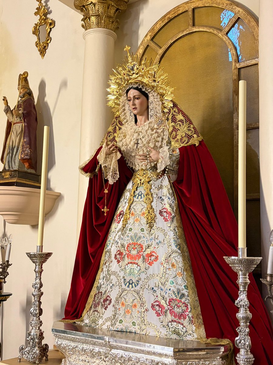 Pasionyestrella's tweet photo. ACTUALIDAD | María Santísima de la Estrella ya se encuentra dispuesta en la capilla del Sagrado Corazón de la Parroquia de Nuestro Salvador.

María Santísima de la Estrella, ruega por nosotros. https://t.co/HIzoomckfr