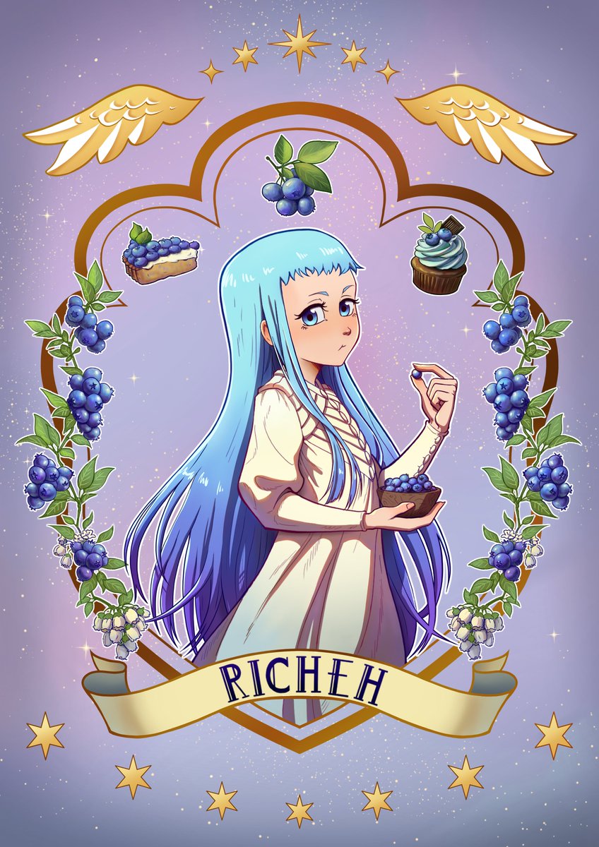 lynzendra's tweet photo. Finally finished the first one of the collection 😁 I want to make a series of the characters paired with a matching fruit :3 🫐

#witchhatatelier #atelierofwitchhat #tongariboushinoatelier #richeh https://t.co/AvfsVlxiCp
