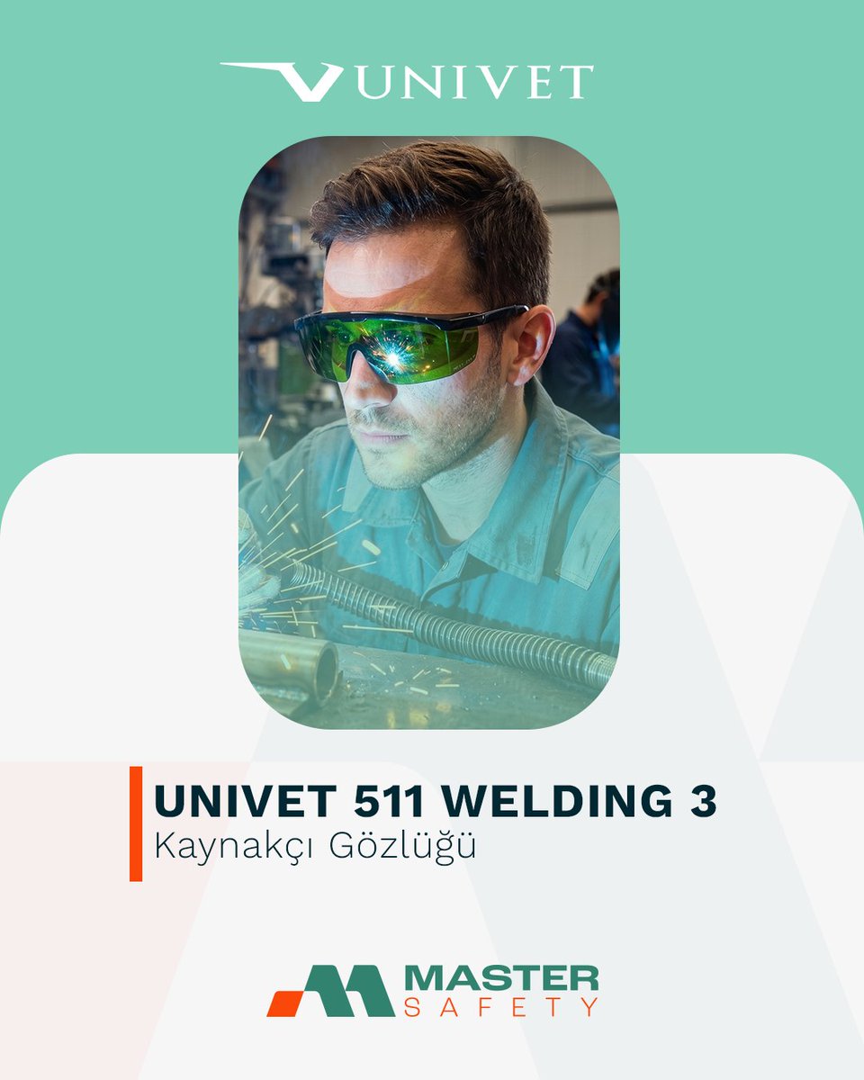 mastersafetykkd's tweet photo. Univet 511 Welding 3 Kaynakçı Gözlüğü, kaynak işlemleri sırasında oluşabilecek ışınım, kıvılcım ve parçacık risklerine karşı etkili koruma sağlamak üzere tasarlanmıştır. 

🔗 Ürün detaylarını incelemek için:
https://t.co/VsJMPkeEgX 

#MasterSafety #Univet #KaynakçıGözlüğü #İSG https://t.co/zZvSDfJksu