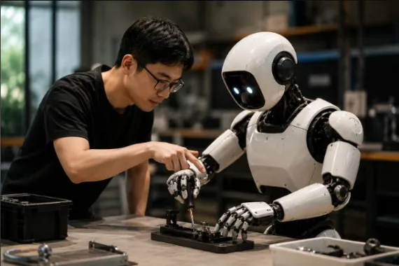 layerr_v3's tweet photo. Physical AI grows through collaboration, not isolation.

Every simulation, every interaction, and every contribution helps create better robotic intelligence. That's the power of community-driven data at @axisrobotics. 

#PhysicalAI #Robotics #AIData https://t.co/25c4nieHN8