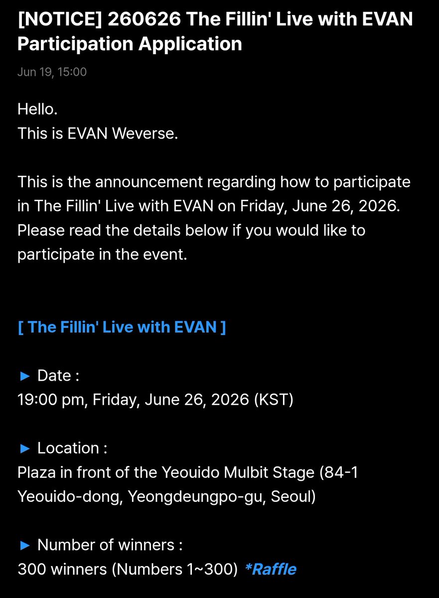 heeseungcokr's tweet photo. OMG EVAN it’s Live - The Fillin' Live event participation??? 

Heeseung will singing live with 300 fans??? OMG I WANT THIS 😭😭😭 https://t.co/LDvUjAizhH