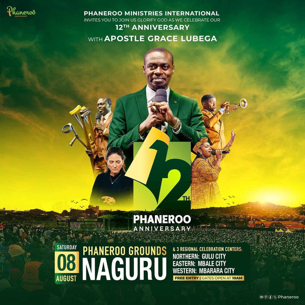 ChricentB's tweet photo. Of the ones God has loved.
We rejoice with thanks giving.

Phaneroo 12th Anniversary is set, and it's upon you.
Signs, miracles and wonders expect.
You need not to be anywhere else, Phaneroo Grounds is the place.
#PhanerooAt12
#PhanerooAnniversary https://t.co/zdo8buU8rD