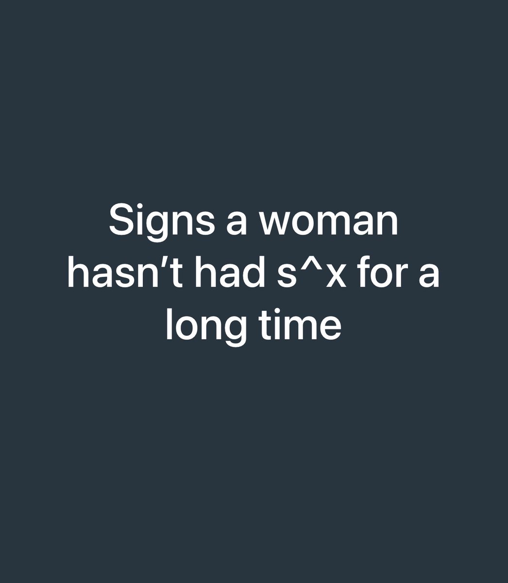 primaoffkey's tweet photo. HOW DID YOU KNOW A WOMAN WHO HAS NOT HAVE SEX FOR A WHILE........ https://t.co/F37UPKOH4u