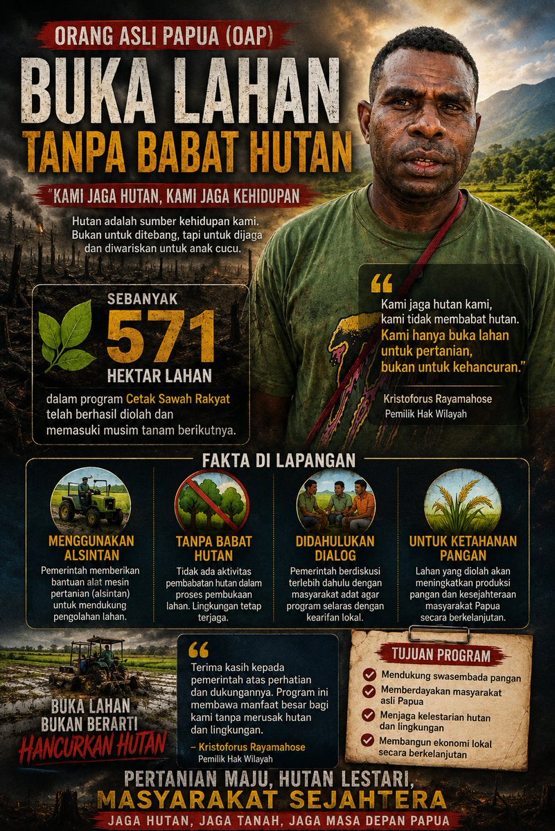 logikanusantara's tweet photo. #IndonesiaEmas #PertanianMaju #PresidenPrabowo #makanbergizigratis #astacita #PertanianMaju #mbg #mbgpapua #OPMTeroris #PrabowoBersihBersih #TolakOPMPapua  #boycottforfreewestpapua #OPMPapua #PapuaDamai #PapuaIndonesia https://t.co/MgsDaQNXOd