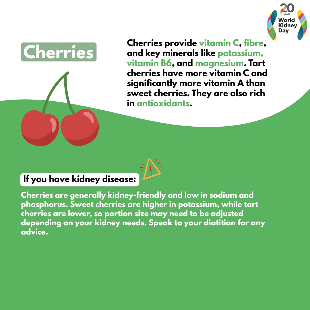 worldkidneyday's tweet photo. Looking for a quick, healthy snack that's good for both your overall health and your kidneys? Check out these 3 fruit suggestions. Which one is your favorite?

Healthy diet protects your kidney health. Learn more: https://t.co/KPTHVvgF08

#WorldKidneyDay #OurKidneysOurPlanet #KidneyHealthForAll
