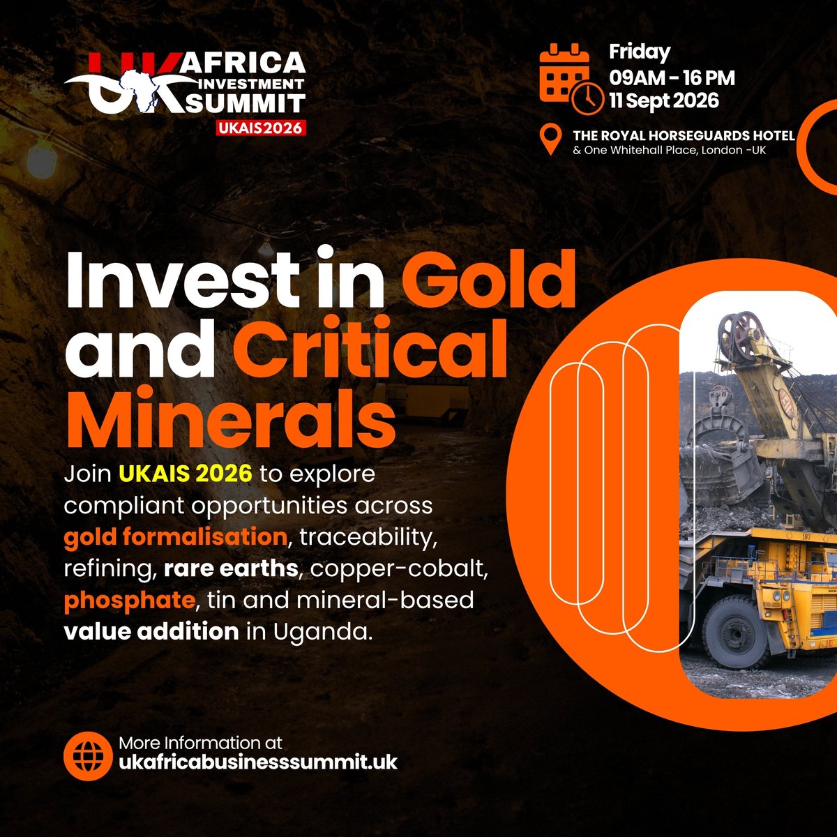 PromotarThe's tweet photo. East Africa should not just export mineral wealth.

It should refine, process, certify and add value before export.

Join UKAIS 2026 in London.

🎟️ https://t.co/JRD8F0or7k

#ukas2026 #MiningToManufacturing
https://t.co/iP6boPdiDa https://t.co/h7TKFw93Yj