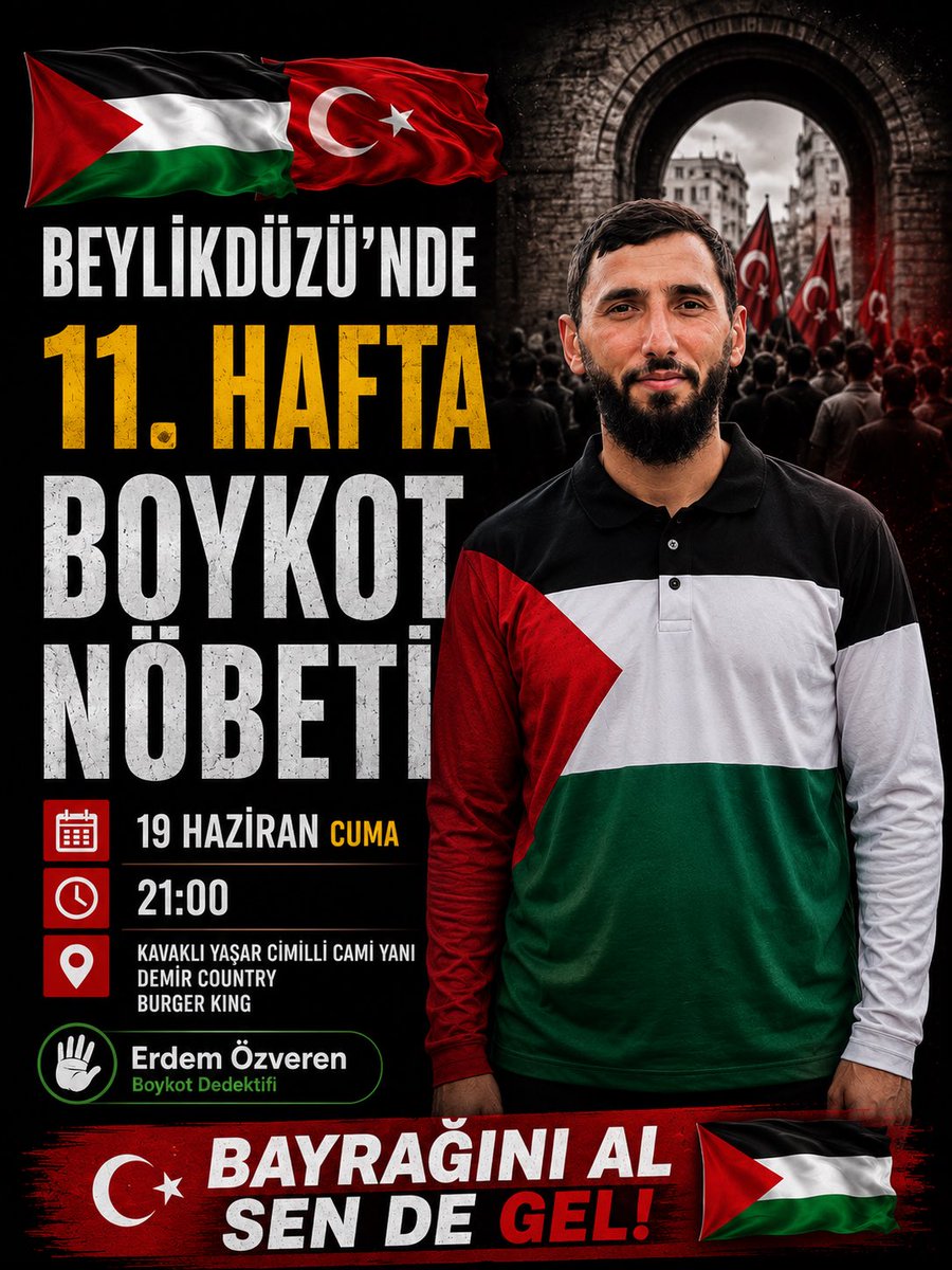 ErdemOzveren571's tweet photo. 🇵🇸 Bekleriz... https://t.co/bbRkgutMZz