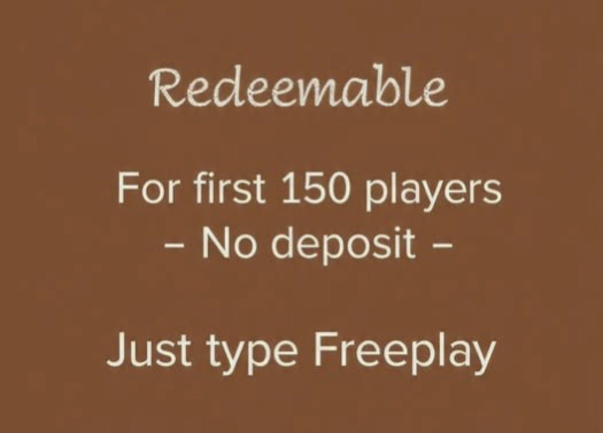 realprizefree's tweet photo. $10 to PLAY for FREE!
Minimum cashout $30 
Just type FREEPLAY https://t.co/4eEFeAavWf