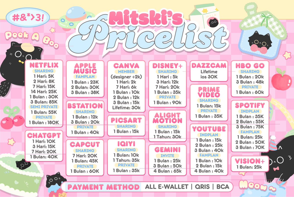 TiRAMITSKl's tweet photo. @iniadakucing ׁ 𓊔 uh oh?! 📞 you're looking for me? seller paling trusted nih.. 🐈🎀 hihi >< yuk mampir ke bakery Mitski! 🧁 ₊˚.
—— free loyalty card
—— proses cepat &amp; full garansi

♡ . . 🖇️ ꒰  contact her now!  :: https://t.co/h4N7n6wqoP… https://t.co/4zVtbktRR5