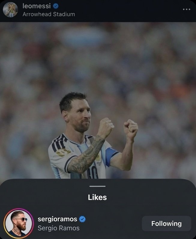 Bonmatimessi's tweet photo. Sergio Ramos has been on the Messi train ever since he played with him at PSG 🫶 https://t.co/l7ukRKv0rO