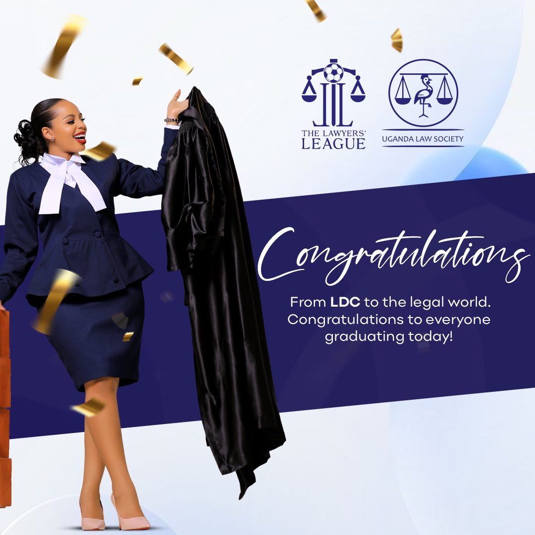 lawyersleagueug's tweet photo. Congratulations to all those that are graduating today.  Enjoy, and see you on 12th July at Kampala Quality School.
#TLLV https://t.co/7m2uWTbx7A