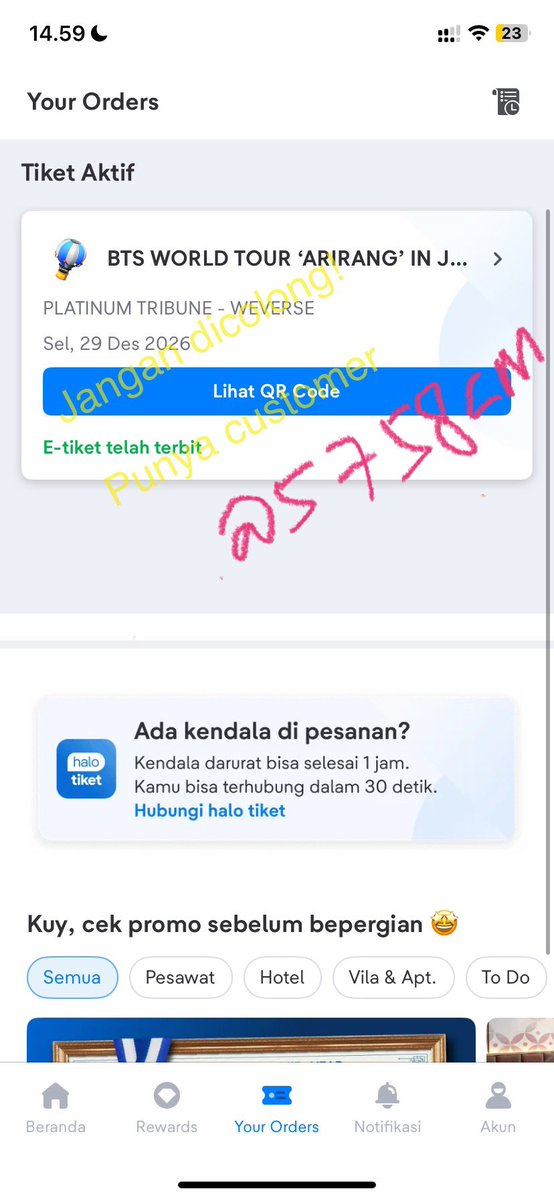 5758cm's tweet photo. ada yg mau dibantu war bts gensale besok? NON VIP ya, prio cat 1/2/3 atau platinum floor 😭🙏 ini riwayat queue sm proofku hari ini. 

fee 200k/tix, dibayar kalo udah secure tixnya aja 🙌 bisa pake data kalian yah, lgsg bayar VA-nya. jaswar only! https://t.co/r0N2v6DUCg
