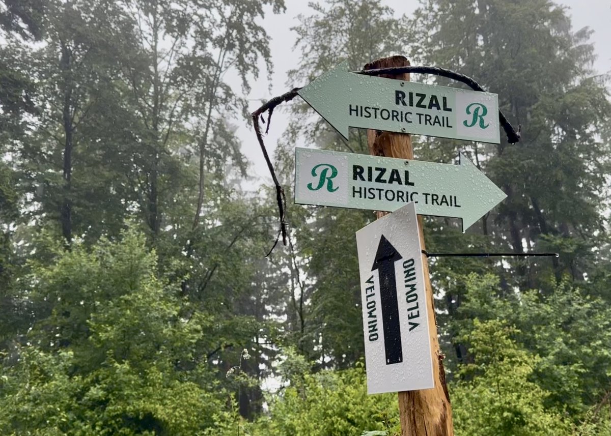 gmanews's tweet photo. NOW OPEN: NEW HIKING TRAIL LINKING 2 GERMAN TOWNS RIZAL ONCE VISITED

In time for Dr. Jose Rizal’s 165th birth anniversary, a historic trail connecting two German towns he once visited in 1886 is now open to local and foreign hikers.

The Rizal Historic Trail is a 10-kilometer path that officially connects Heidelberg, where he practiced ophthalmology, and Wilhelmsfeld, a nearby village where he stayed as a guest of a local parish family.

📸: Andy Peñafuerte/Stringer

Read more:
https://t.co/JAopKqhifU