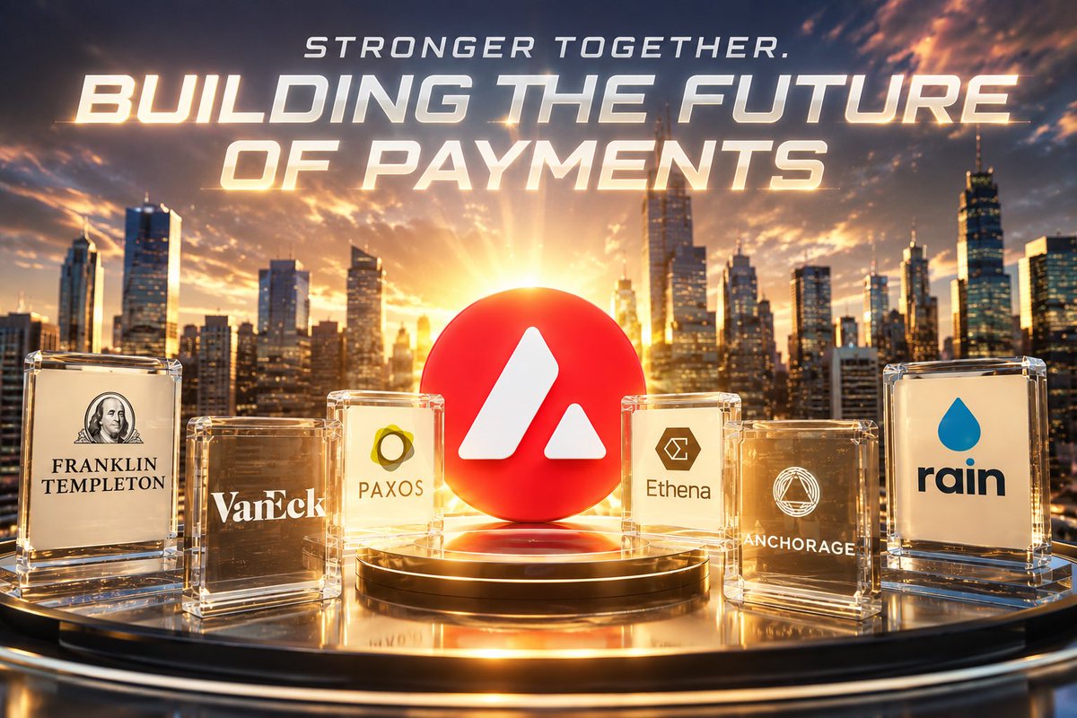 Ryan02020419's tweet photo. 🚨 28 organizations join the Avalanche Payments Collective.

This is how networks win: attract builders, institutions, and real-world use cases.

The gap between $AVAX and the crowd keeps getting wider. Payments, tokenization, stablecoins, institutions—everything is starting to converge on Avalanche.

Bullish. 🔺🔥