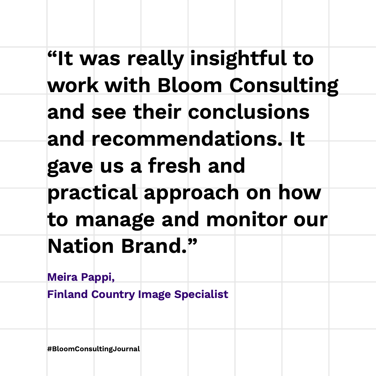 bloomconsult's tweet photo. Even the happiest Nation Brand needs a health check.

In 2022, we partnered with the Ministry for Foreign Affairs of Finland to audit their Nation Brand.

Read the full case study 👇 https://t.co/Q7u5DIl7pq

#NationBranding #PlaceBranding #Finland #CityBranding https://t.co/GMbsO2j5XZ