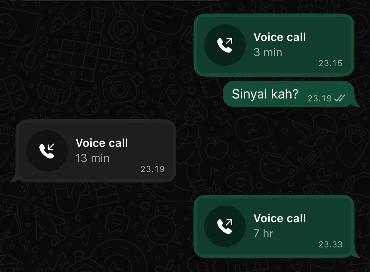 stabbybear's tweet photo. 3menit pertama nyari sinyal
13menit kedua ngobrol dikit sambil ngantuk2 dia udh kurang 2 strip 😭
7,5jam berikutnya bahkan dari pertama angkat udh ga sadar gada respon
segini banyak isinya cuma gue dengerin orang tidur sabar bgt gue mah ya 🥲 https://t.co/X9J6TocbpG