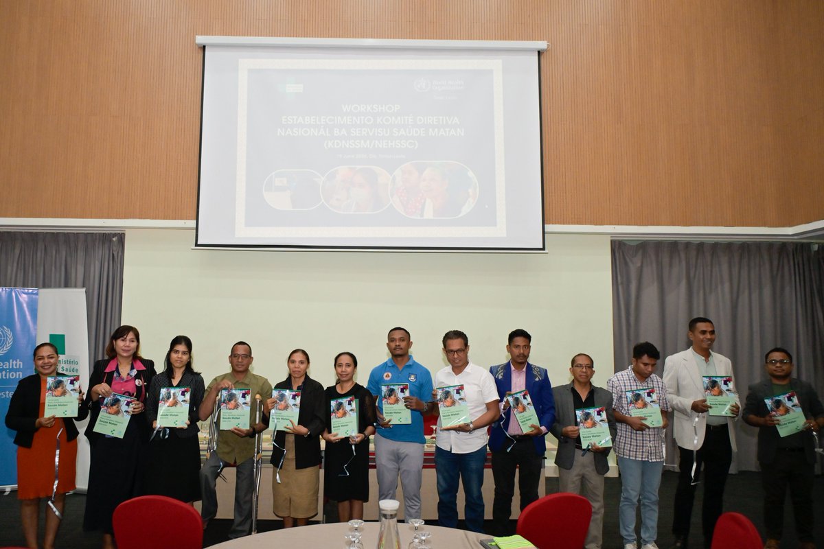 WHOTLS's tweet photo. Good vision shapes how we learn, work, and move through the world at every stage of life.
Today, WHO Timor-Leste and the Ministry of Health, including the Directorate-General of Primary Health Care. https://t.co/TArCnfGbQc