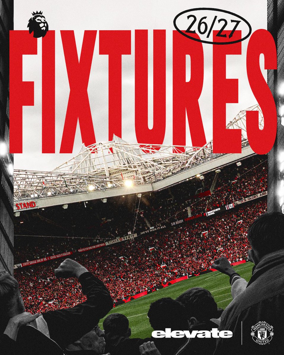 ManUtd's tweet photo. 🚨 THE 2026/27 #PL FIXTURES ARE IN 👀