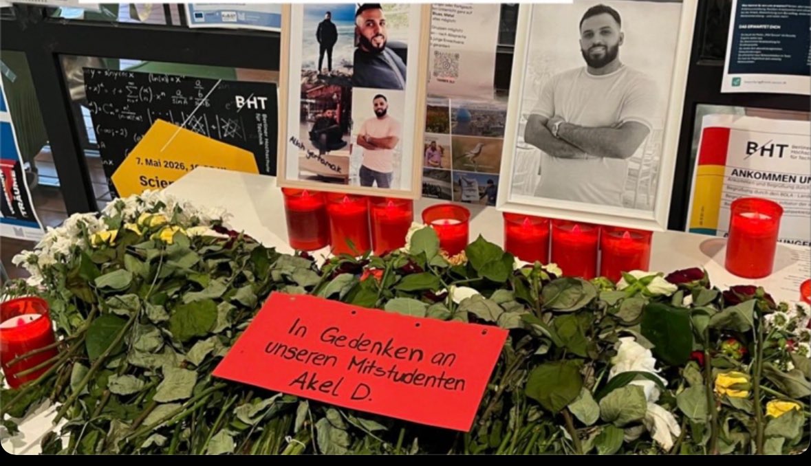 derJamesJackson's tweet photo. A Lebanese student at a German university was killed by Israel. The university removed the name of his killer from a memorial plaque https://t.co/pkGEBtldUa