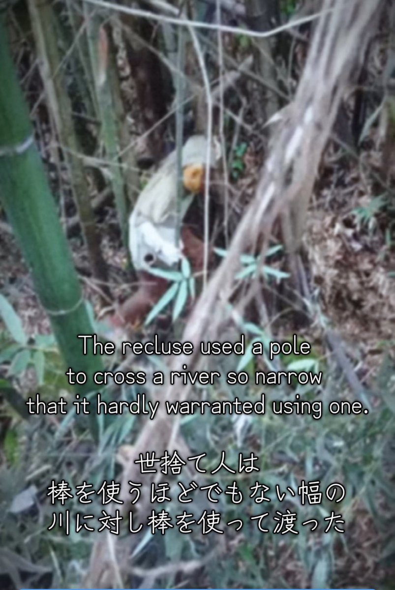 Recluse_mori's tweet photo. 隠れの歩く森
Recluse of the Mystery Woods
隐秘行走森林
record#079

世捨て人は棒を使って川を渡った。
隐士用棍子渡过了河流。
The recluse crossed the river using a stick.

#Recluse #隠れの歩く森 #wildlife #世捨て人

https://t.co/8KbBD9oU2x https://t.co/LoTUFeAYZj