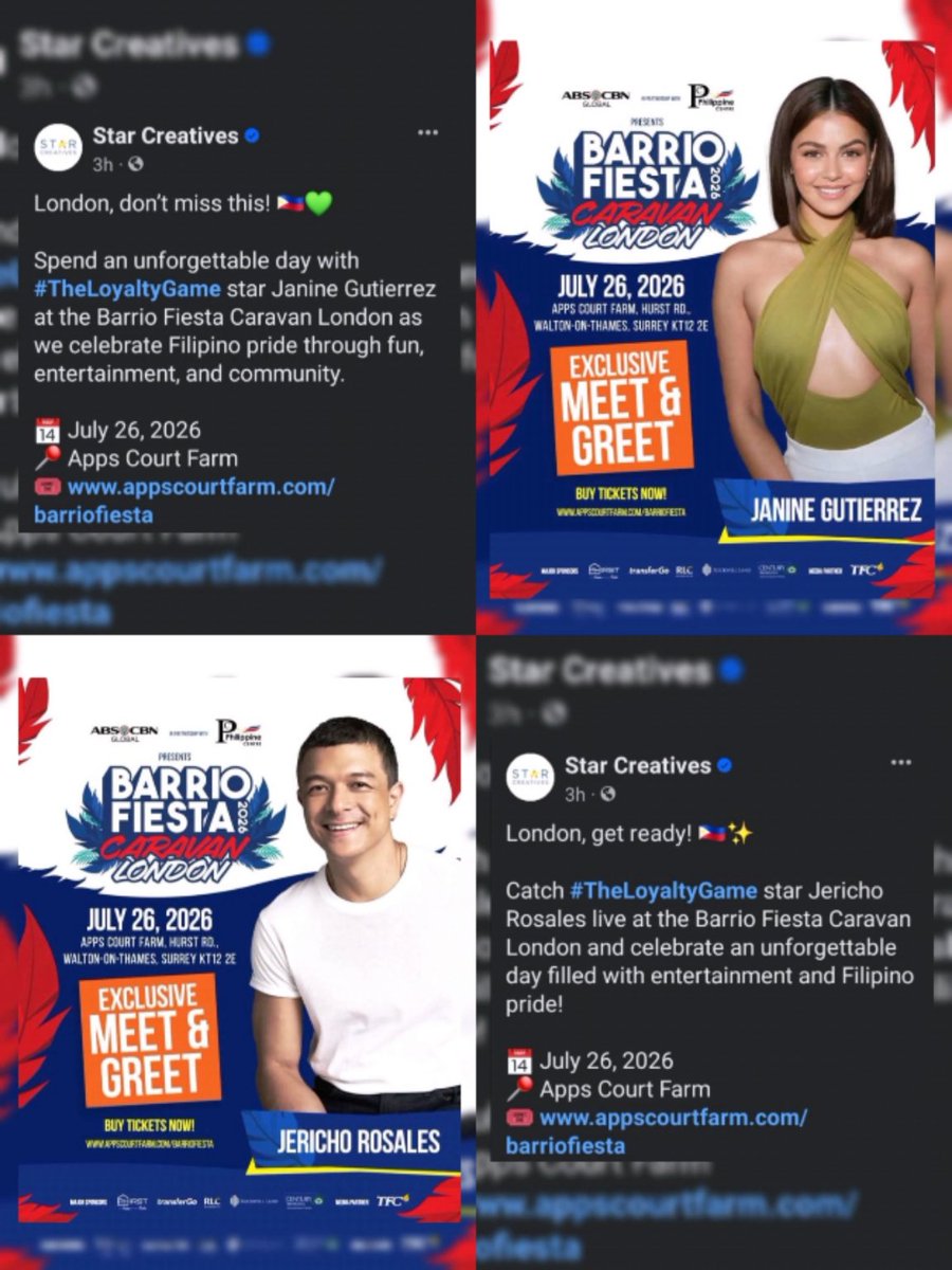 LoisaJema's tweet photo. London, don’t miss this! 🇵🇭💚

#JanineGutierrez @janinegutierrez
#EchoNine #TheLoyaltyGame

#BarrioFiestaCaravan2026 #BarrioFiestaLondon
📅 July 26, 2026
📍 Apps Court Farm
🎟️ https://t.co/j5F68o5FSs

Thank you papa God 🙏
©️ https://t.co/f71Tcv8Wns