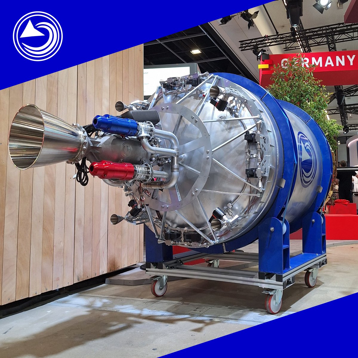 GAIA_Aerospace's tweet photo. Look what made it to @vivatech in #Paris!!! 😍 Just come to Hall 7.3 and visit #Germany@VivaTech2026 to see the mockup of our #VALKYRIE second stage with its mighty #THOR engine 😎🚀 And not to forget: Say hi to our crew 😉 #UnitedByTech #VivaTech https://t.co/oxTjRYVq7K