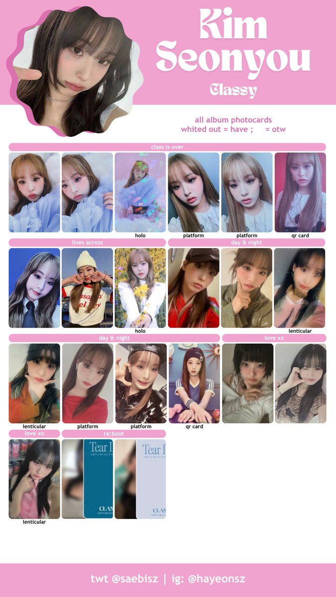 saebisz's tweet photo. class:y classy 클라씨 photocard 포토카드 template
- updated with re:boot

won jimin 원지민 park boeun 박보은 kim seonyou 김선유 https://t.co/qYgwTb4pjI