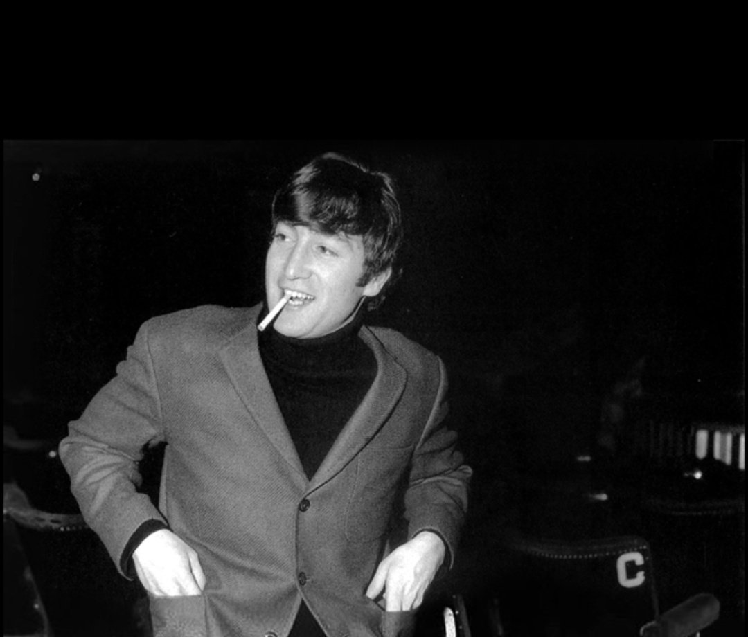 ceofjohnlennon's tweet photo. John Lennon before performing at the Empire Theatre, in Liverpool. December 22, 1963. https://t.co/z9sfzixM4b