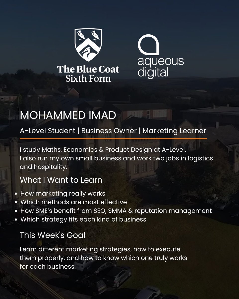 AqueousDigital's tweet photo. This week, we’ve had Mohammed from @BCOldham6thForm in Oldham joining us at Aqueous!

We’re always pleased to support young people who are exploring their future career options, and we hope Mohammed has enjoyed his time with us as much as we’ve enjoyed having him! https://t.co/uFs54sxdEd