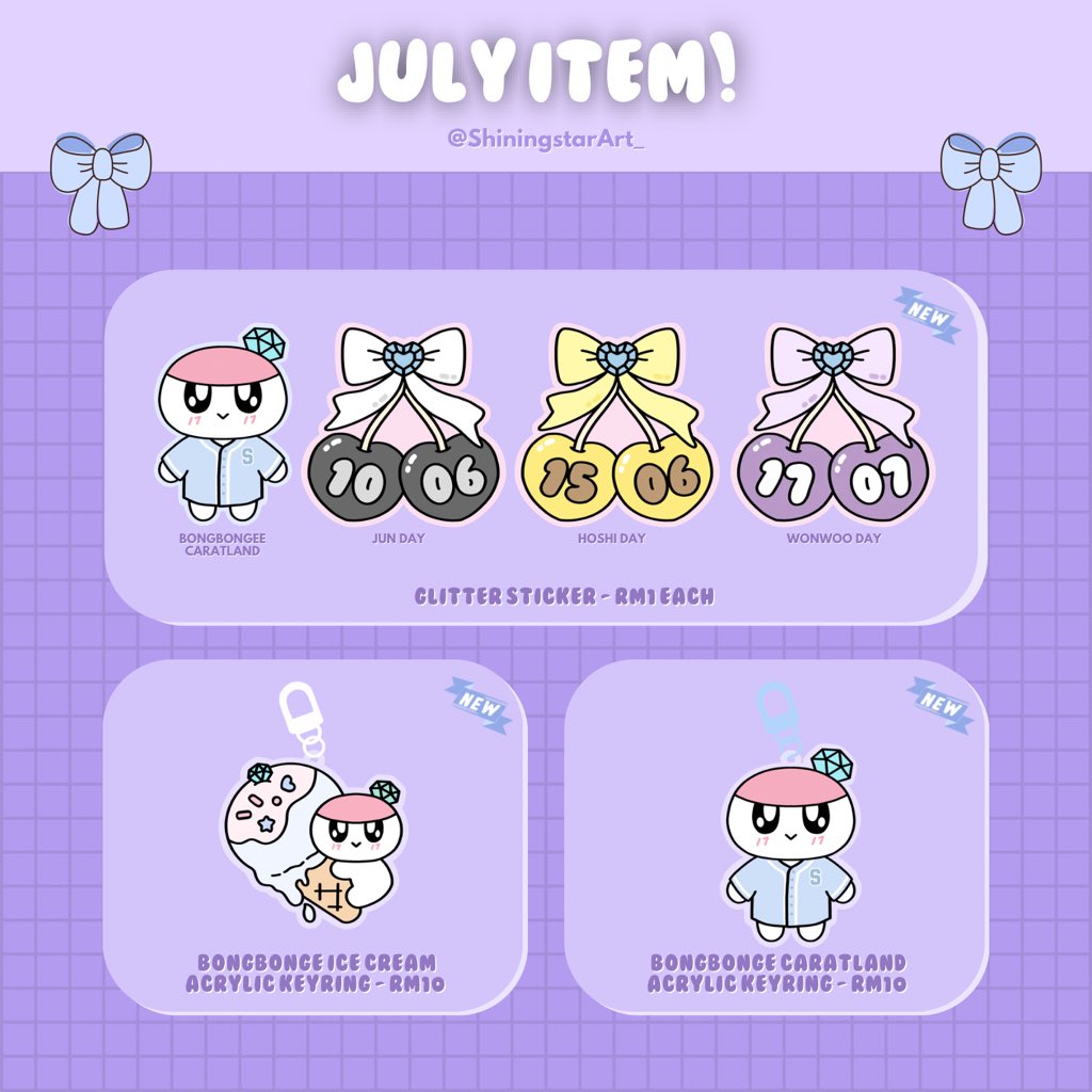 ShiningstarArt_'s tweet photo. 🇲🇾
JULY ITEM! 

postage &amp; pick up available!
[pick up during wonwoo cafe event #class17withwonwoo 18th July]

PREORDER UNTIL:
30TH JUNE (TUE 4PM)

📝🔗 https://t.co/zfgScAr4Xt 

#pasarseventeenmy #pasarseventeen #pasarSVT #pasarsvtmy https://t.co/Z5oRVUud09