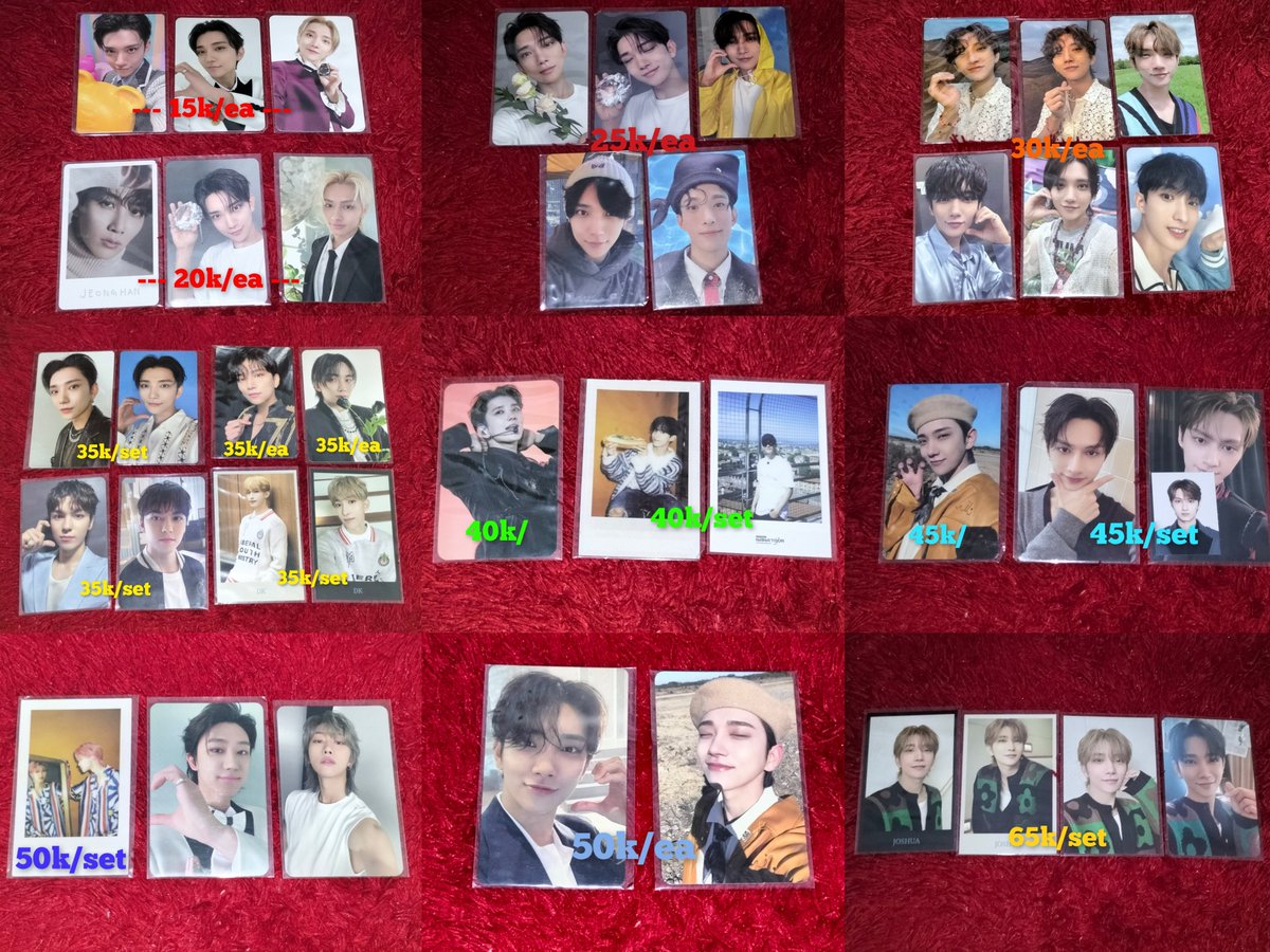 shuaajsh's tweet photo. WTS Want To Sell Seventeen Photocard 

✅good condition
✅vidcon will be sent only to serious buyers
❌ exc packing + adm 🍊
💵take all 1.000k/negotiable (will get more freebies if you take all)
📍jateng, Ina
⬇️detail on pict

wts pc svt ina 세븐틴 포카 joshua jeonghan jun the8 dk vernon fml heaven dicon its2 thename17 nana tour fts nana bnb this man jxw 17righthere