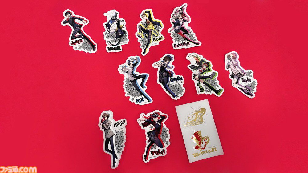 famitsu's tweet photo. 【P5R】『ペルソナ5 ザ・ロイヤル』のグッズが100円ショップに登場
https://t.co/hqULwmW5kP

アクスタやアクキー、ぬいぐるみポーチにラバーフィギュアなど全8種がラインアップ。

全国のダイソー、セリアにて6月下旬より順次発売。なお値段は110円～550円までさまざま。 https://t.co/wN4fNHtae2