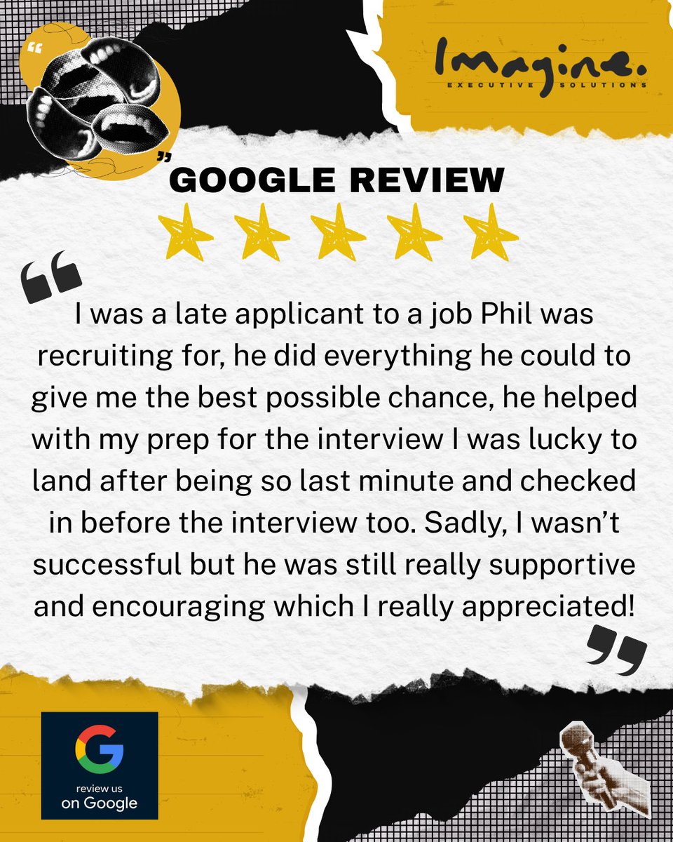 Imagine_Exec's tweet photo. ⭐⭐⭐⭐⭐ Feedback Friday!

#Feedback #FeedbackFriday #CSAT #NPS #GoogleReview #Executive #Recruitment #Logistics #Warehouse #SupplyChain #Distribution #Transport #Imagine #ImagineExecutiveSolutions #RecruitmentReimagined https://t.co/EEsMqKiD6V