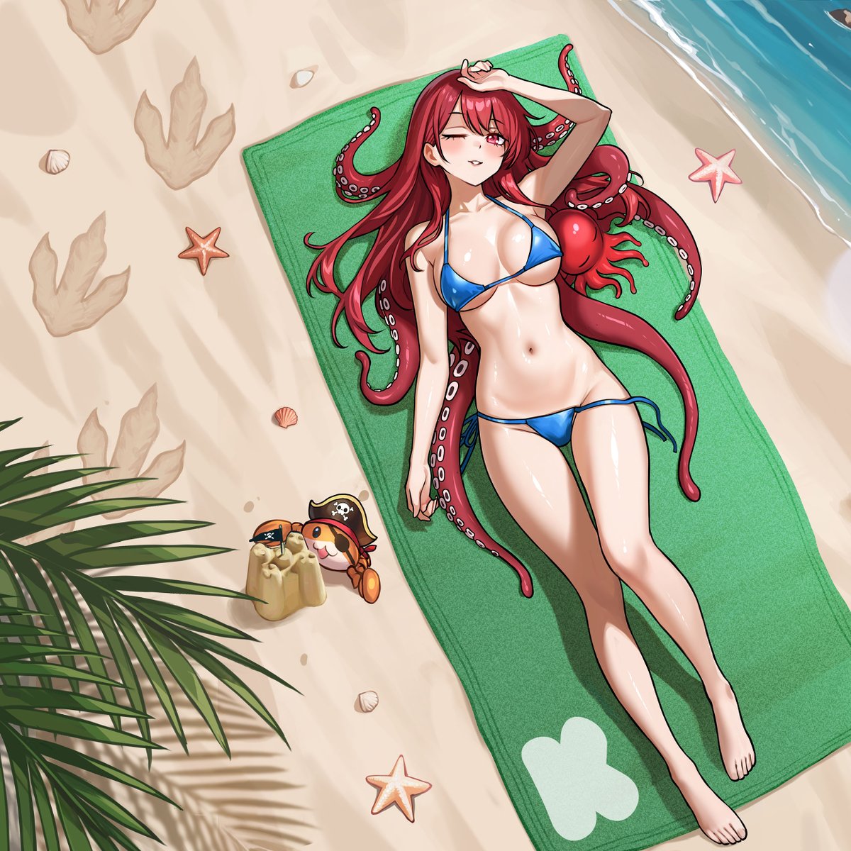 BootynBeauties's tweet photo. Ella is enjoying herself on the beach all summer long while waiting for the campaign launch in September... Come join her > https://t.co/t81eAKhhRe
A gorgeous fish-eye perspective artwork by the talented @redjet00 
#waifu #tcg #kickstartertcg #waifutcg https://t.co/IGwURas79d