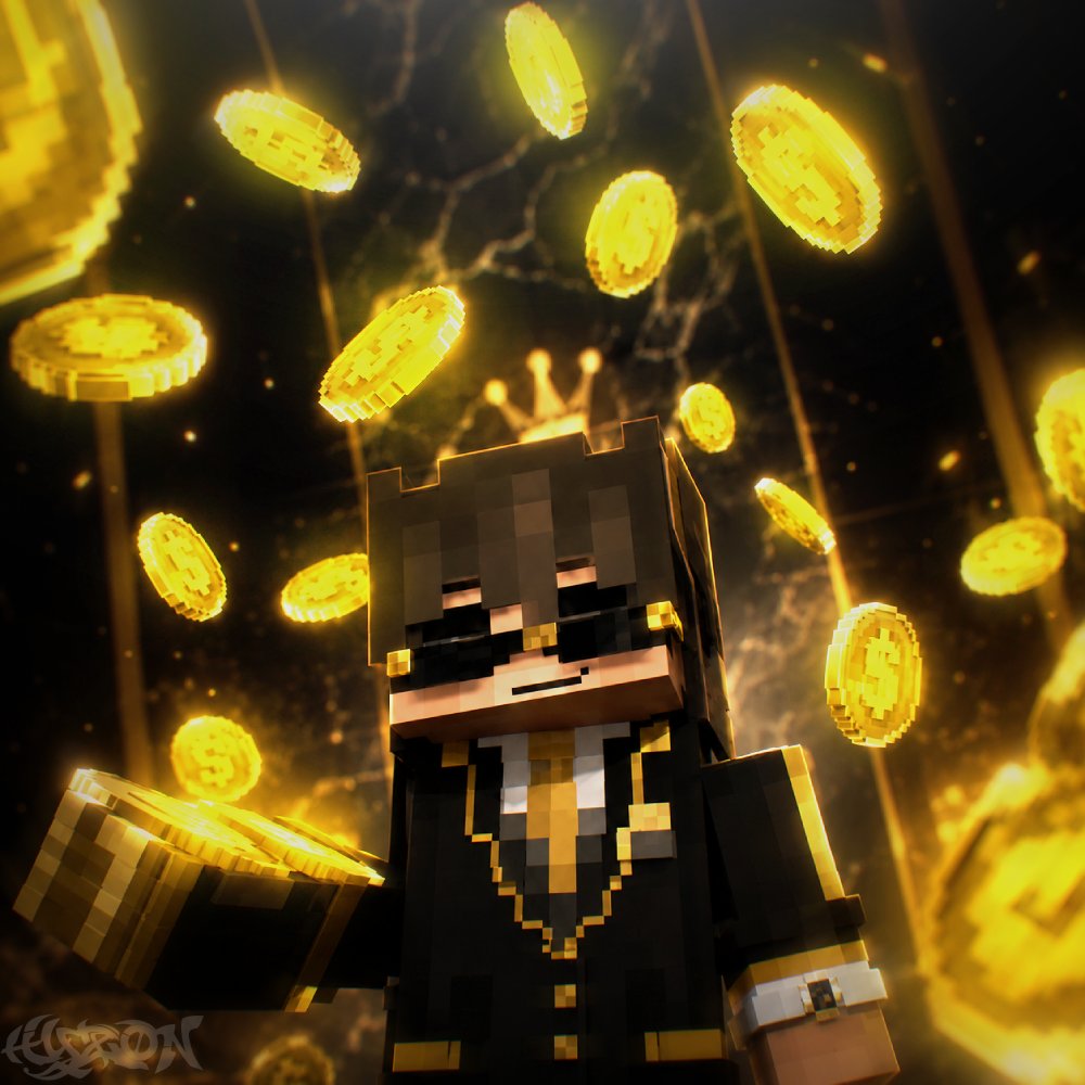 HyzonFX's tweet photo. Logo minecraft rich 
Si buscas un logo de minecraft para ti no dudes en hablarme al MD
#minecraft #diseñografico #logominecraft https://t.co/KuTP9QIzX6