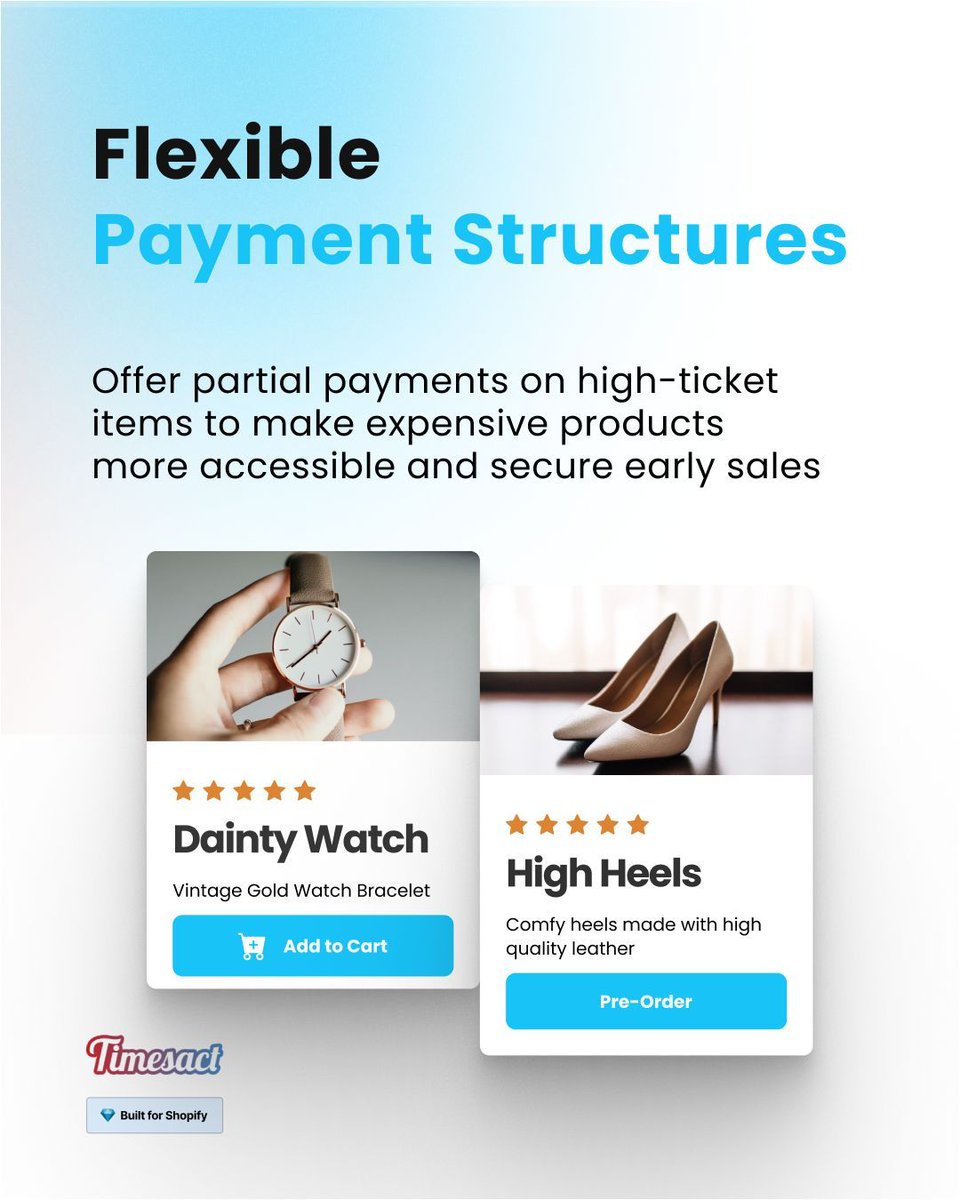 timesact's tweet photo. Fully automate pre-order workflows with @Timesact. 

Stop manual updates. Harness: 
🏷️ Intelligent order tagging 
💳 Partial payments 
⚙️ Inventory triggers 
🔔 Auto-restock alerts

Maximize client revenue with a smoother UX. Ship smarter. 💸

Playbook: https://t.co/A4bI7Xv6uK https://t.co/TzFcXeQYXN