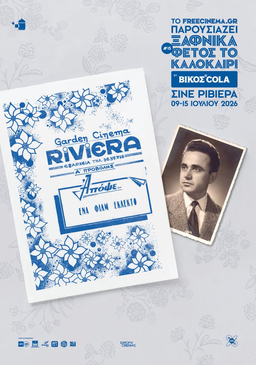 freecinemagr's tweet photo. ΞΑΦΝΙΚΑ ΦΕΤΟΣ ΤΟ ΚΑΛΟΚΑΙΡΙ #15: Η αφίσα μας.
Τρεις αριθμοί συνοδεύουν συμβολικά το ΞΑΦΝΙΚΑ του 2026: 10, 15 & 100. Ήρθε, λοιπόν, η ώρα να μάθετε τι σημαίνουν:
https://t.co/mLc8FuCwXA
Από 9 Ιουλίου στη Ριβιέρα, με σπάνια φιλμ ρεπερτορίου και μια πανελλήνια πρώτη προβολή! #sts15 https://t.co/JWmMzXsfRF